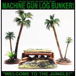 Machine Gun Log Bunker 28mm WWII Jungle or Eastern Front Terrain FRONTLINE GAMES