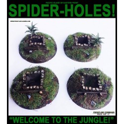 Imperial Japanese WWII Spiderholes Jungle Terrain FRONTLINE GAMES