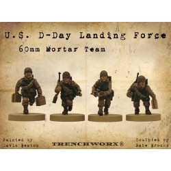 US American D-Day 60mm Mortar Team 28mm WWII TRENCHWORX