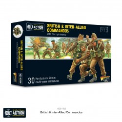British & Inter-Allied Commandos Boxed set 28mm WWII WARLORD GAMES