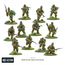 British & Inter-Allied Commandos Boxed set 28mm WWII WARLORD GAMES