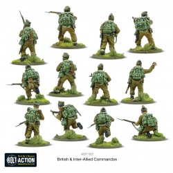 British & Inter-Allied Commandos Boxed set 28mm WWII WARLORD GAMES