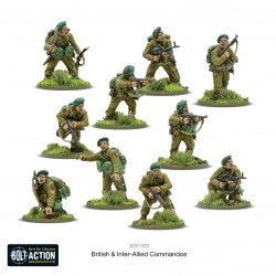 British & Inter-Allied Commandos Boxed set 28mm WWII WARLORD GAMES