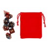 Polyhedral Dice Set w/ Personal Dice bag 1 FRONTLINE GAMES