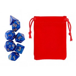Polyhedral Dice Set w/ Personal Dice bag 2 FRONTLINE GAMES