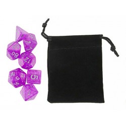 Polyhedral Dice Set w/ Personal Dice bag 3 FRONTLINE GAMES