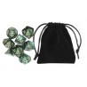 Polyhedral Dice Set (8) w/ Personal Dice bag 11A FRONTLINE GAMES