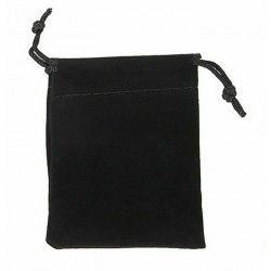 Personal Size Black "Velvet" Dice bag FRONTLINE GAMES