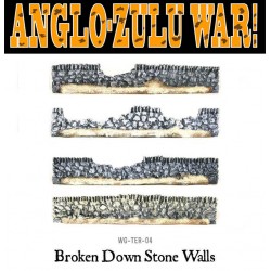 Damaged Stone Walls set- Anglo-Zulu War WARLORD GAMES