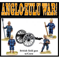 British 9pdr Field Gun w/crew Anglo-Zulu War FOUNDRY MINIATURES