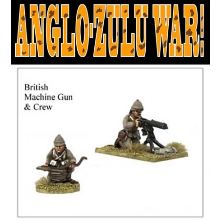 British Maxim Machine Gun w/Crew Anglo Colonial Wars FOUNDRY MINIATURES