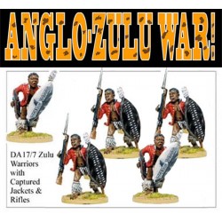 Zulu Warriors w/ Rifles & Captures Jackets Anglo Zulu Wars FOUNDRY MINIATURES