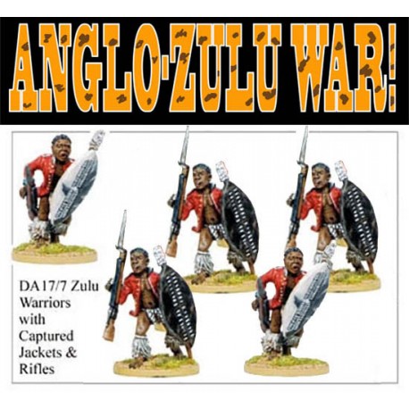 Zulu Warriors w/ Rifles & Captures Jackets Anglo Zulu Wars FOUNDRY ...