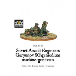 Russian Soviet Assault Engineers SG43 MMG team  28mm WWII WARLORD GAMES