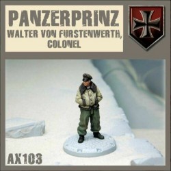 Axis Hero Panzer Prinz from Operation Icarus 28mm Dust Tactics FANTASY FLIGHT