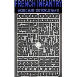 French Infantry 1916-1940 sprue (7) 28mm WWI WARGAMES ATLANTIC