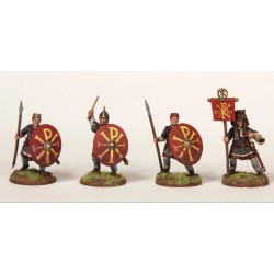 Late Roman Legionaries - Lorica Hamata (24) 28mm WWI WARGAMES ATLANTIC