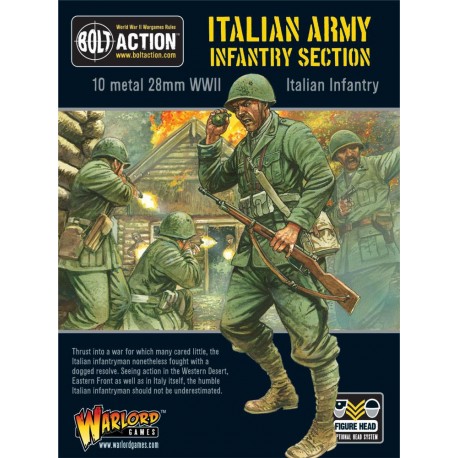 Italian Infantry Section (Sun hats or Helmets) 28mm WWII WARLORD GAMES