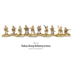 Italian Infantry Section (Sun hats or Helmets) 28mm WWII WARLORD GAMES