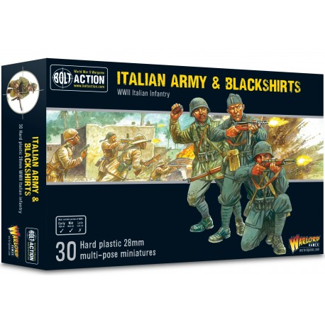 Italian Army & Blackshirts 28mm WWII WARLORD GAMES