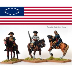 American Mounted Infantry Officers American War of Independence PERRY MINIATURES