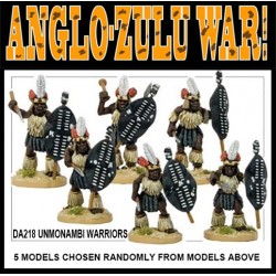 Zulu Unmonambi Warriors Campaign Dress 28mm Anglo-Zulu War WARGAMES FOUNDRY