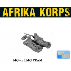 German Africa Korps MG42 LMG Team 28mm WWII WESTWIND