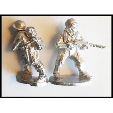 American U.S. Paratroopers .30cal Team D 28mm WWII WESTWIND