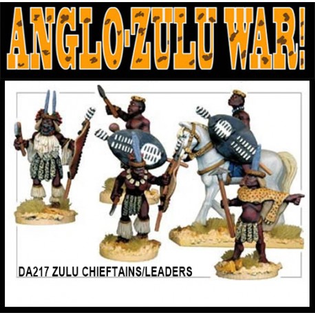 Zulu Chieftains/Leaders 28mm Anglo-Zulu War WARGAMES FOUNDRY ...