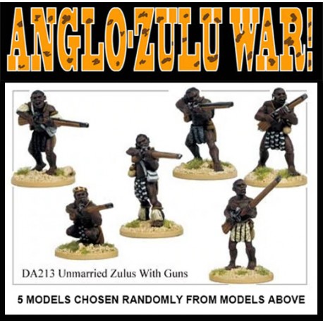 Unmarried Zulus with Guns 28mm Anglo-Zulu War WARGAMES FOUNDRY ...
