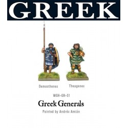 Greek Generals Demosthenes and Theagenes 28mm Ancient Greek WARLORD GAMES