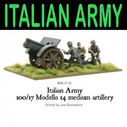 Italian Army 100/17 Modello 14 medium artillery 28mm WWII WARLORD GAMES