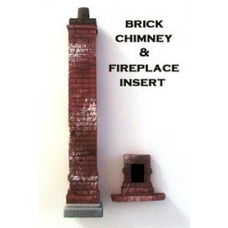 Brick Chimney w/fireplace