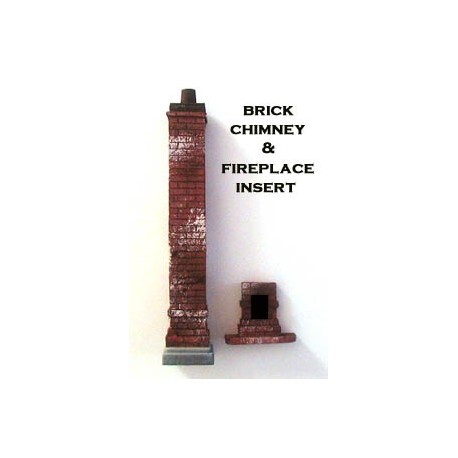 Brick Chimney w/fireplace