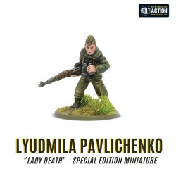 Russian Soviet Lady Death - Lyudmila Pavlichenko 28mm WWII WARLORD GAMES