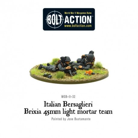 Italian Bersaglieri Brixia light mortar 28mm WWII WARLORD GAMES