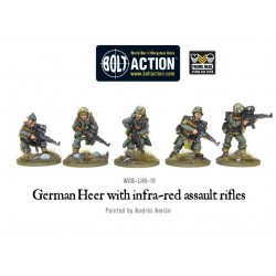 German Heer with infra-red assault rifles 28mm WWII WARLORD GAMES