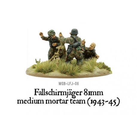 German Fallschirmjager 81mm medium mortar team 28mm WWII WARLORD GAMES ...