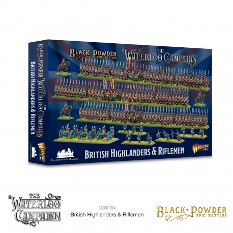 Waterloo - British Highlanders & Riflemen - Black Powder Epic Battles - WARLORD GAMES