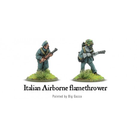 Italian Airborne Flamethrower Team 28mm WWII WARLORD GAMES