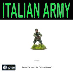 Italian Army Major General Enrico Francisci 28mm WWII WARLORD GAMES