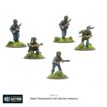 Italian Airborne with German weapons (Paratroopers) 28mm WWII WARLORD GAMES