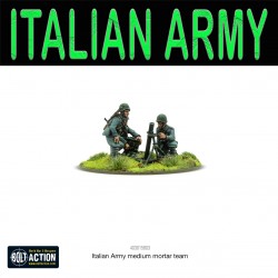 Italian Army medium mortar team 28mm WWII WARLORD GAMES