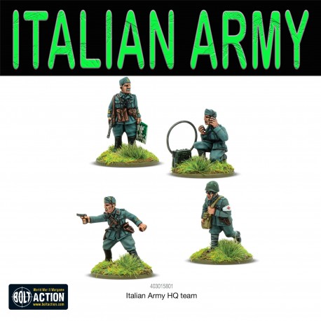 Italian Army HQ 28mm WWII WARLORD GAMES