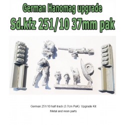 German 251/10 half-track (3.7cm PaK - low profile)  Upgrade Kit 28mm WWII WARLORD GAMES