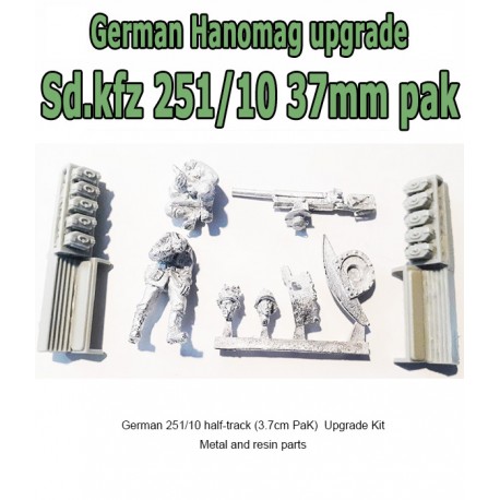 German 251/10 half-track (3.7cm PaK)  Upgrade Kit 28mm WWII WARLORD GAMES