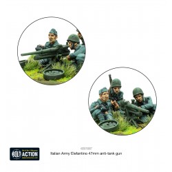 Italian Army 47mm Elefantino anti-tank gun (New!) 28mm WWII WARLORD GAMES