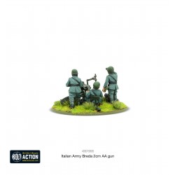 Italian Army Breda 2cm AA gun Team 28mm WWII WARLORD GAMES