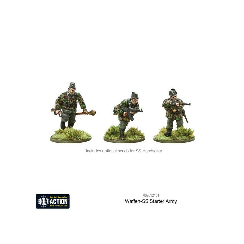German Waffen SS Starter Army box set 28mm WWII WARLORD GAMES ...