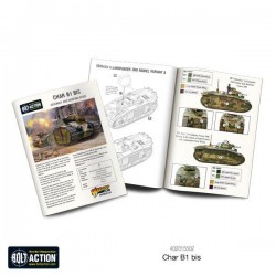 French Char B1 bis tank WWII 28mm 1/56th (no box) WARLORD GAMES